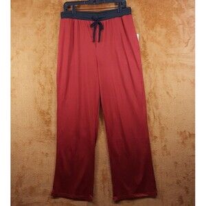 INK IVY Sleep Pants Mens Large Red Drawstring Stretch Cooling Lounge Pajama